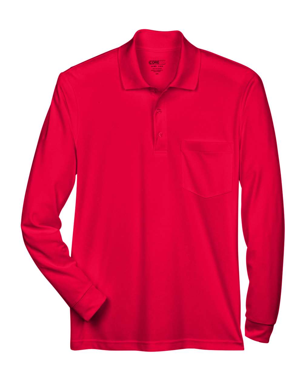 Men's Pinnacle Performance Long Sleeve Piqué Polo with Pocket
