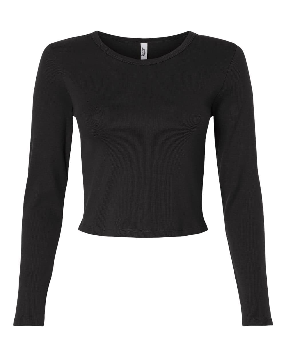 Women's Baby Rib Long Sleeve Cropped Tee