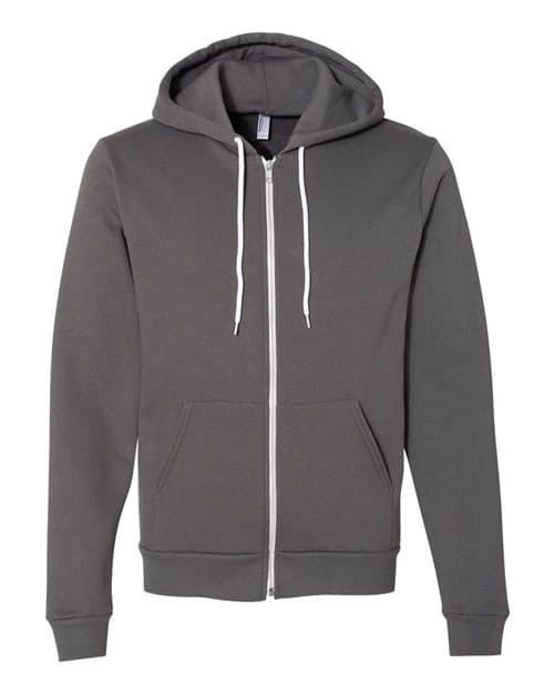 Unisex USA-Made Flex Fleece Full-Zip Hoodie Sweatshirt