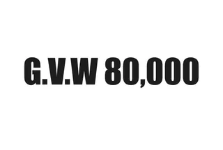Gross Weight (GVW) Sticker